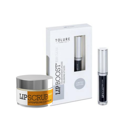 Lipscrub &amp; Tolure LipBoost X10 transparentný