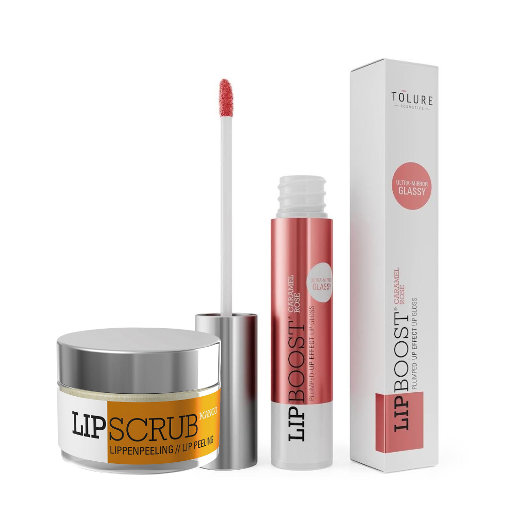 Lipboost karamel-ruža & Lipscrub